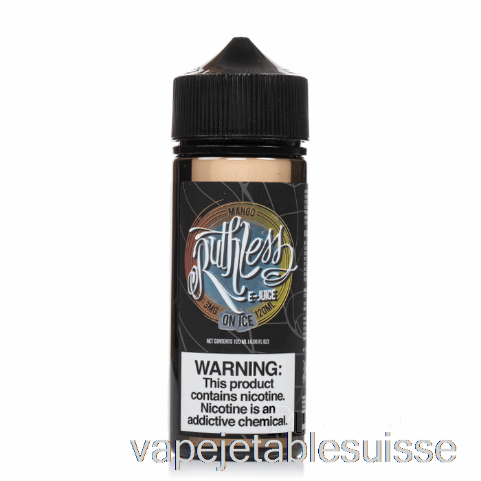 Vape Suisse Mangue Sur Glace - Vapeur Impitoyable - 120ml 6mg